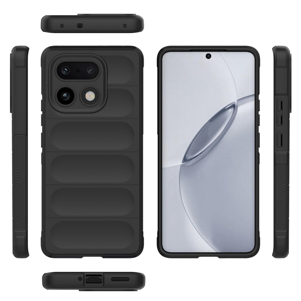 Rugg tartós zselés tok a Realme 16 Pro+ 5G készülékhez - fekete