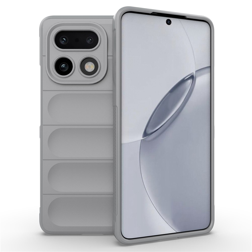 Rugg tartós zselés tok a Realme 16 Pro+ 5G készülékhez - világosszürke