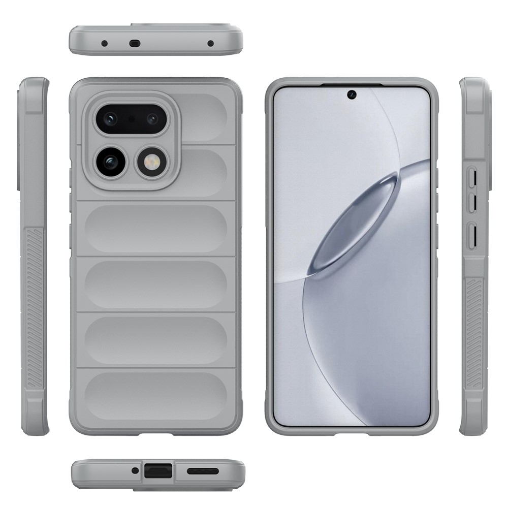 Rugg tartós zselés tok a Realme 16 Pro+ 5G készülékhez - világosszürke