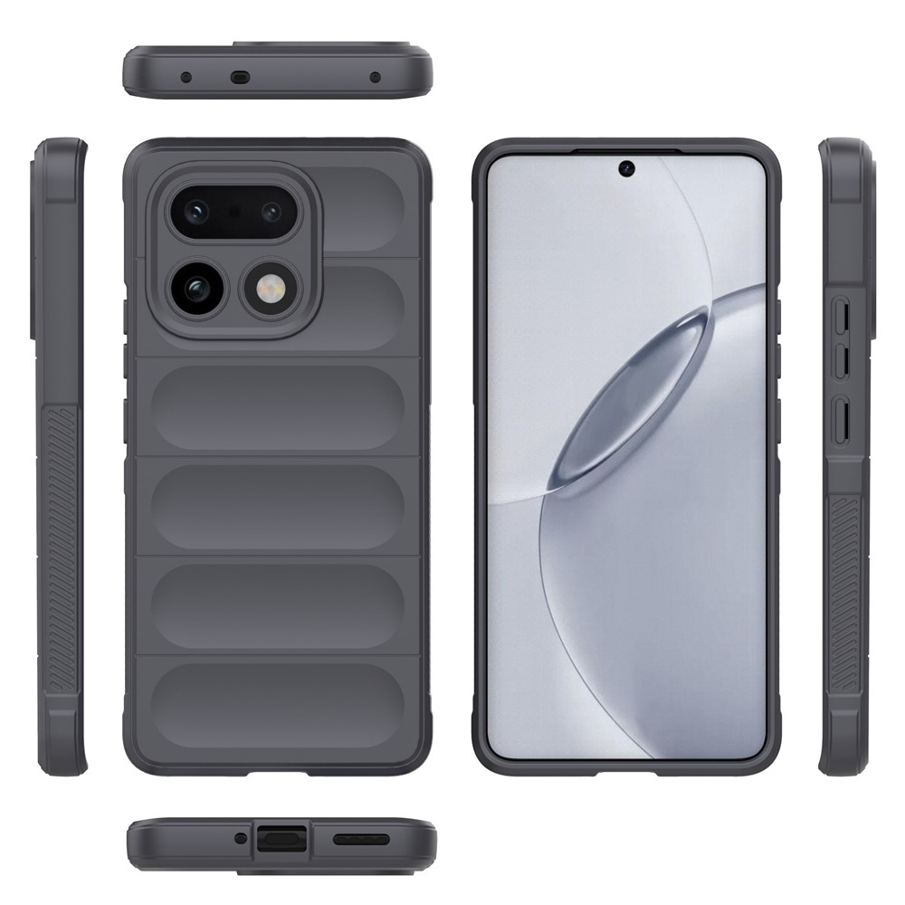 Rugg tartós zselés tok a Realme 16 Pro+ 5G készülékhez - sötétszürke