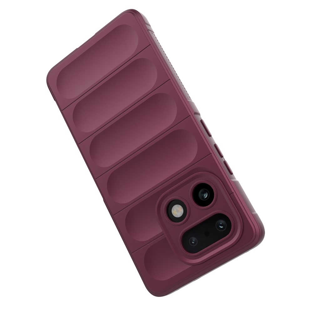 Rugg tartós zselés tok a Realme 16 Pro+ 5G készülékhez - bordó színű