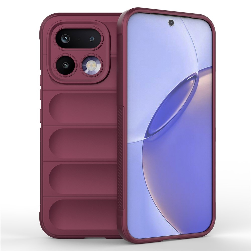 Rugg tartós zselés tok a Realme 16 Pro 5G készülékhez - bordó színű