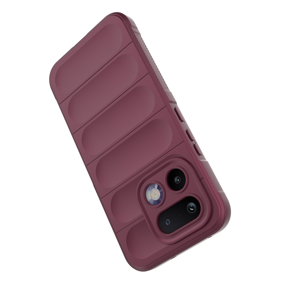 Rugg tartós zselés tok a Realme 16 Pro 5G készülékhez - bordó színű