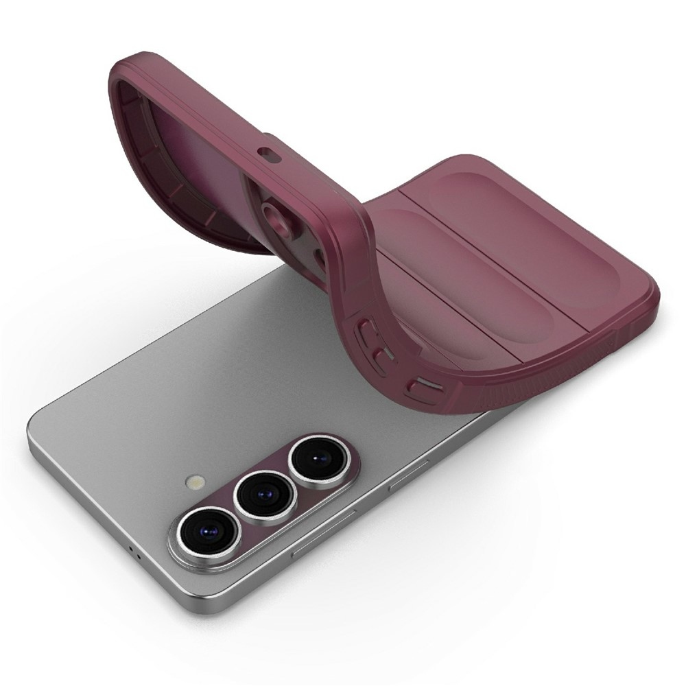 Rugg tartós zselés tok Samsung Galaxy S26/S26 Pro készülékhez - bordó színű