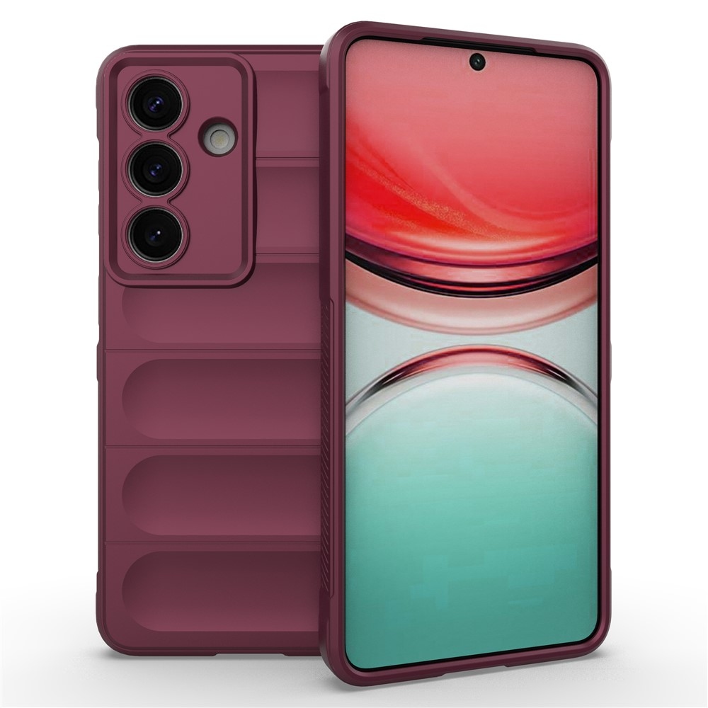 Rugg tartós zselés tok Samsung Galaxy S26+ készülékhez - bordó színben