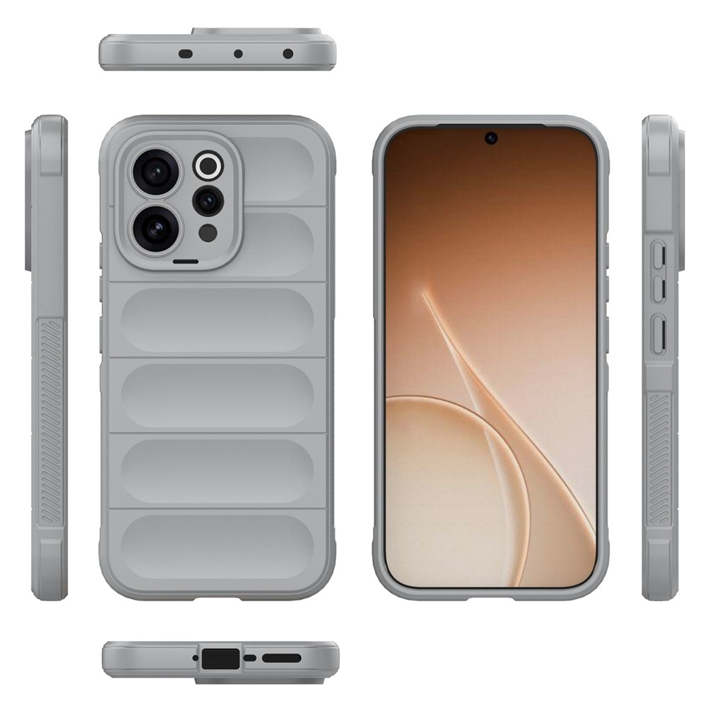 Rugg tartós zselés tok a Vivo V70 5G készülékhez - világosszürke