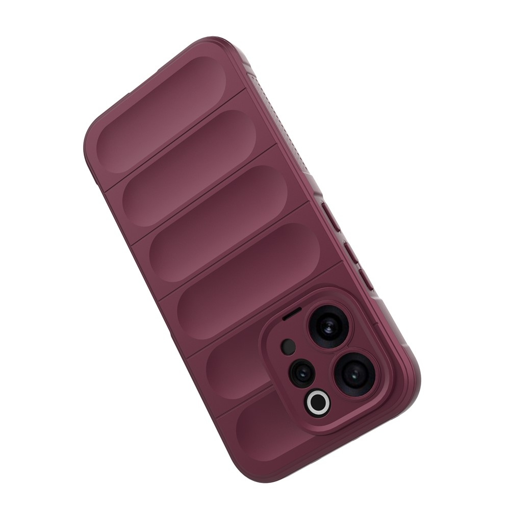 Rugg tartós zselés tok a Vivo V70 5G készülékhez - bordó színű