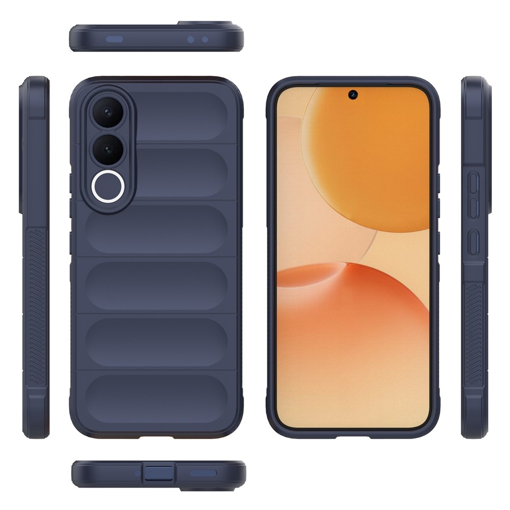 Rugg tartós zselés tok a Vivo V70 FE 5G készülékhez - sötétkék