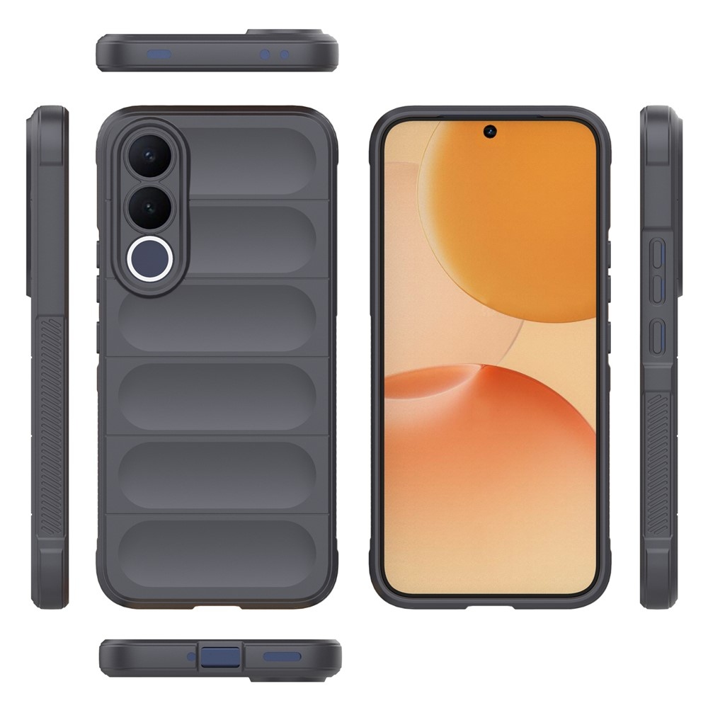 Rugg tartós zselés tok a Vivo V70 FE 5G készülékhez - sötétszürke