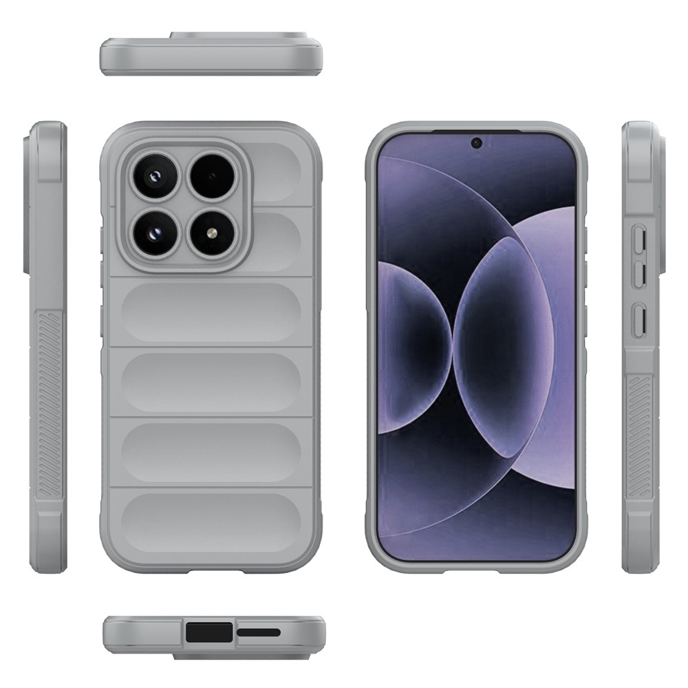 Rugg tartós zselés tok Xiaomi 17 - világosszürke