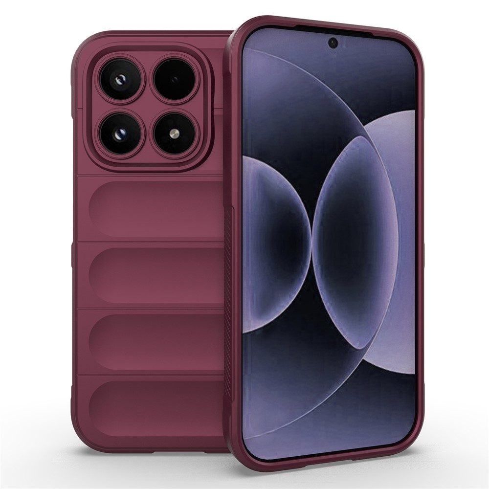 Rugg tartós zselés tok Xiaomi 17 - bordó színben