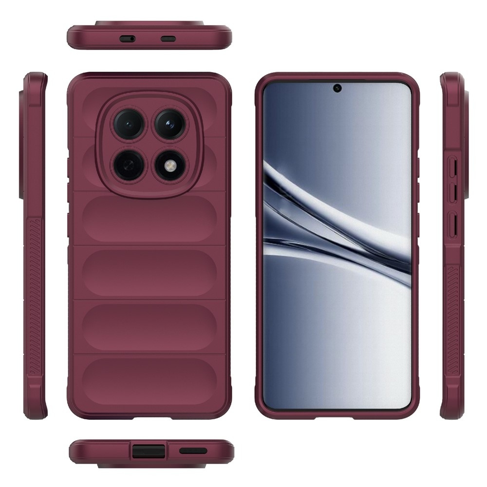 Rugg tartós zselés tok Xiaomi Poco M8 5G/Redmi Note 15 5G - bordó színben