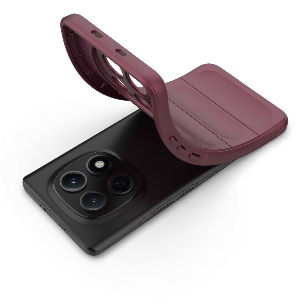 Rugg tartós zselés tok Xiaomi Poco M8 5G/Redmi Note 15 5G - bordó színben