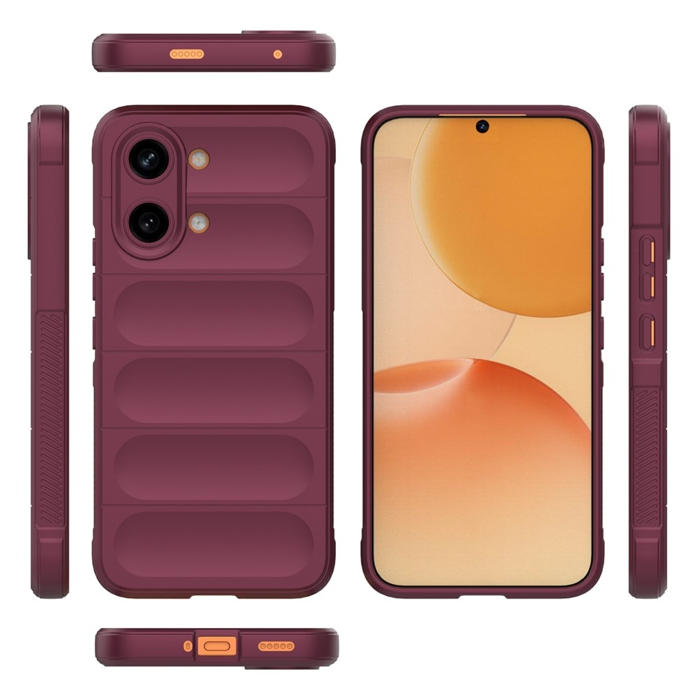 Rugg tartós zselés tok Xiaomi Poco X8 Pro Max 5G - bordó színben