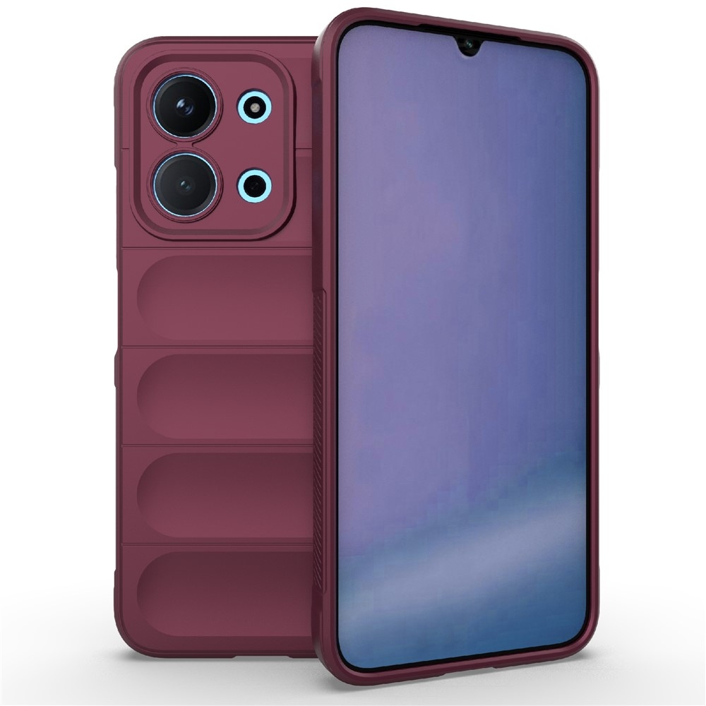 Rugg tartós zselés tok Xiaomi Redmi 15C 4G/5G (173mm)/Poco C85 (173mm) - bordó színben