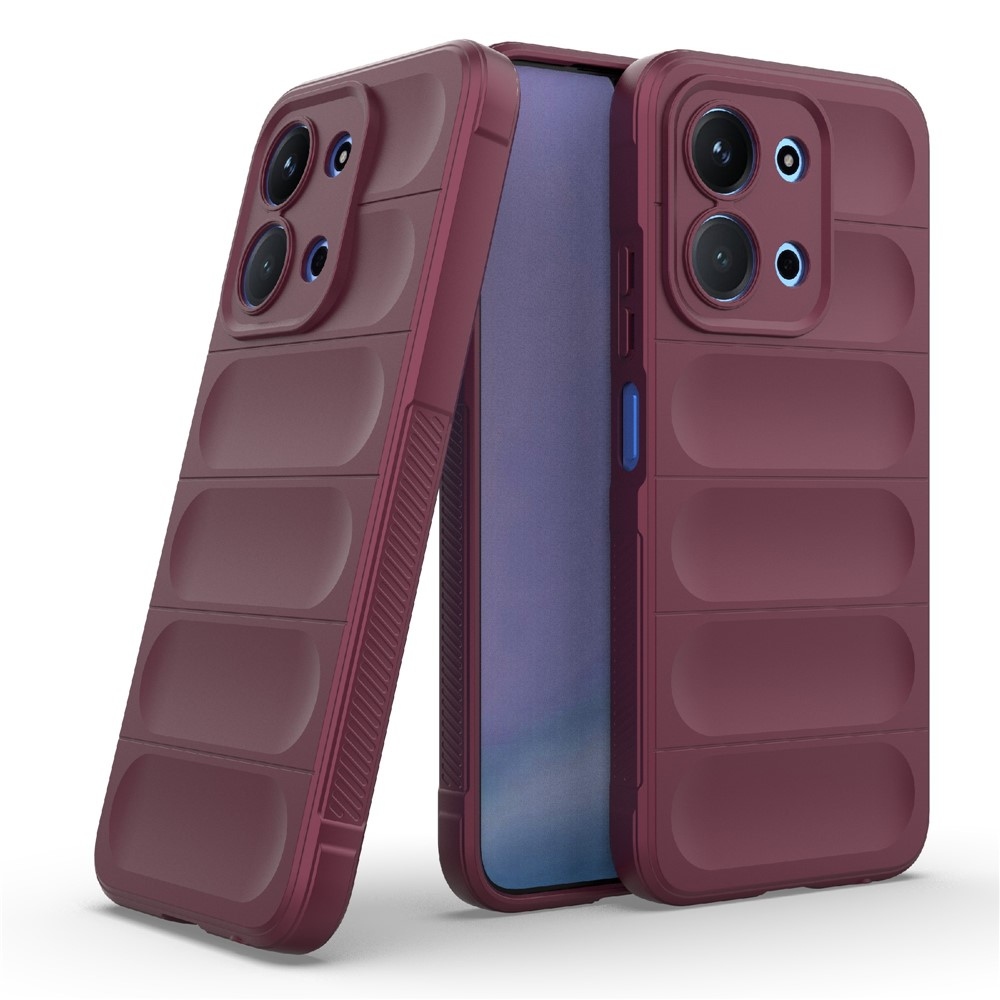 Rugg tartós zselés tok Xiaomi Redmi 15C 4G/5G (173mm)/Poco C85 (173mm) - bordó színben