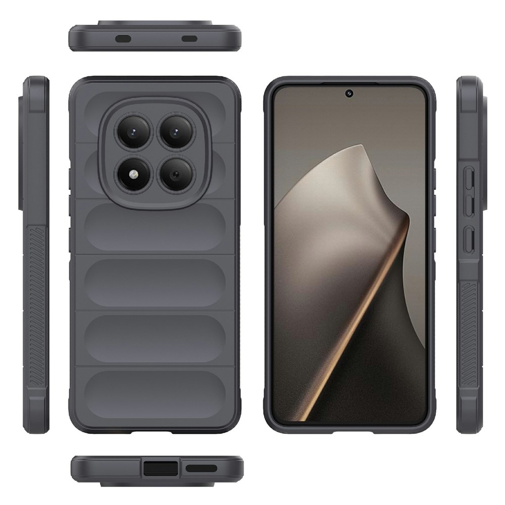 Rugg tartós zselés tok Xiaomi Redmi Note 15 Pro 4G - sötétszürke