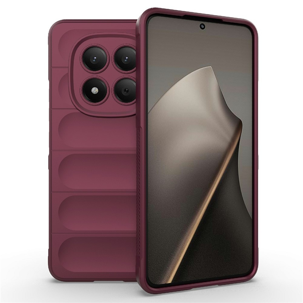 Rugg tartós zselés tok Xiaomi Redmi Note 15 Pro 4G-hez - bordó színű