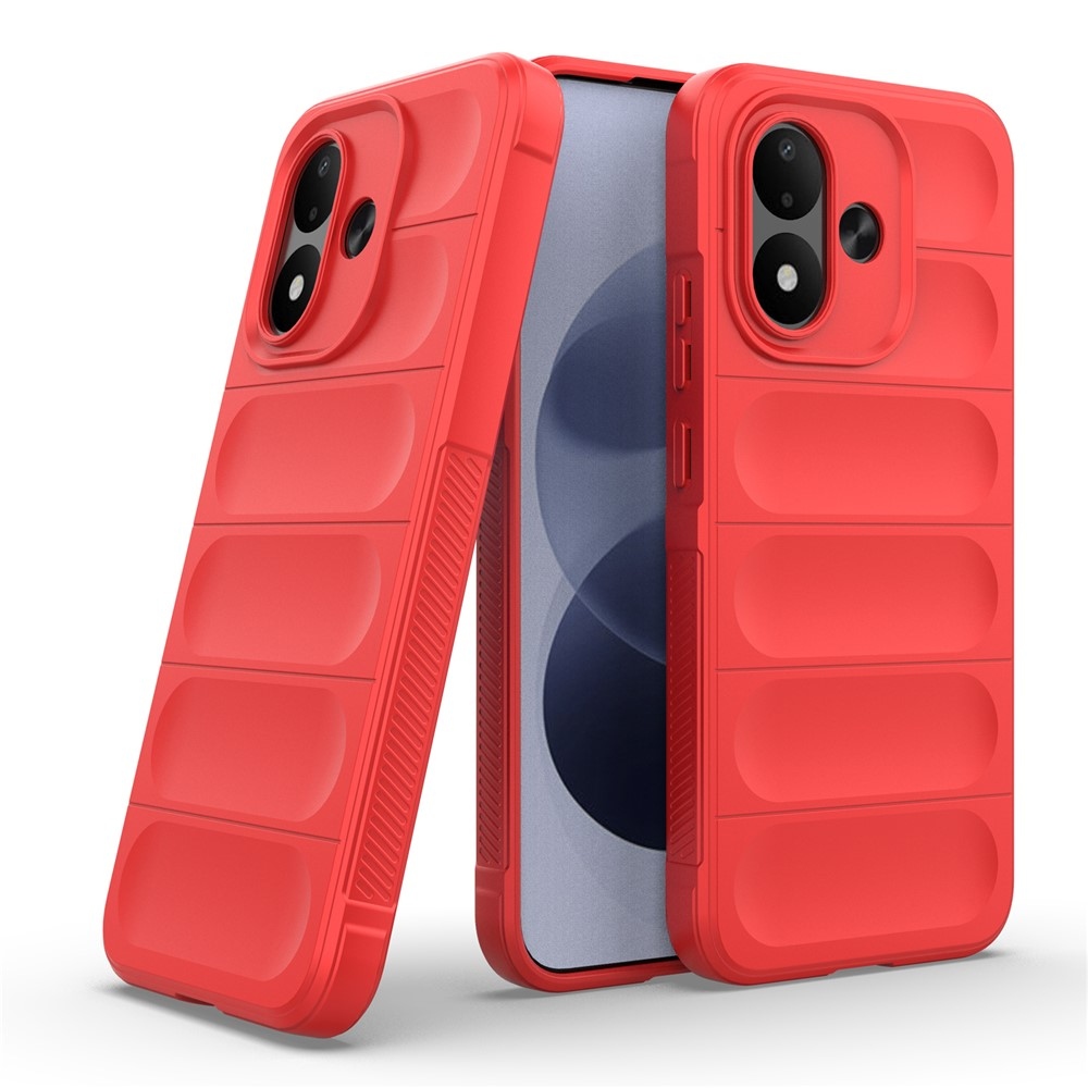 Rugg strapabíró gél tok a Xiaomi Redmi Note 17 4G/5G-hez – piros