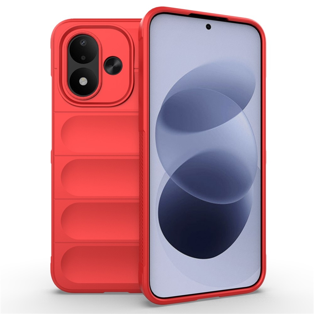Rugg strapabíró gél tok a Xiaomi Redmi Note 17 4G/5G-hez – piros