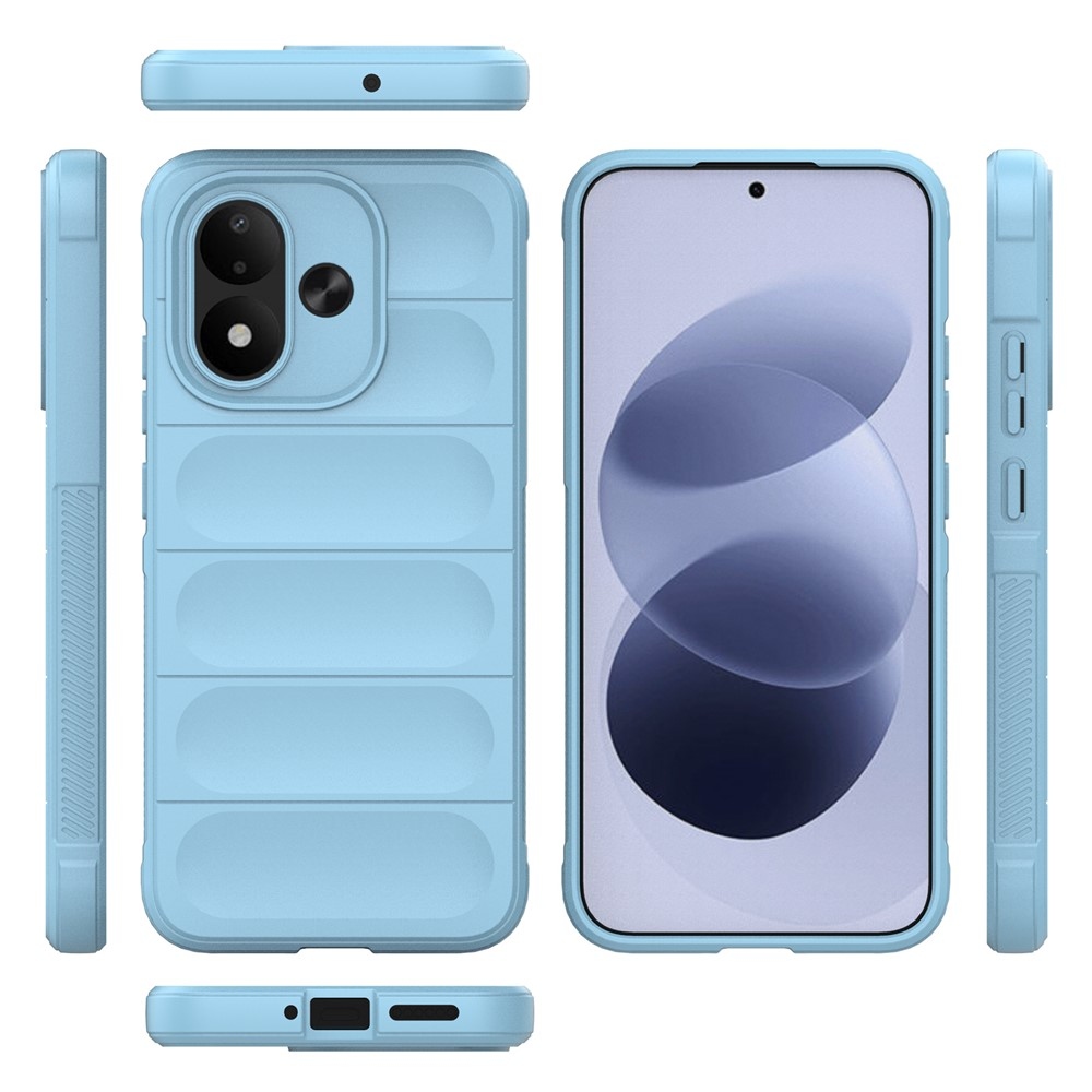Rugg strapabíró gél tok a Xiaomi Redmi Note 17 4G/5G-hez – világoskék