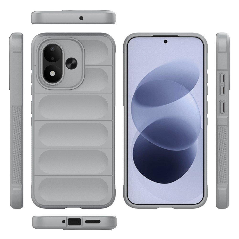 Rugg strapabíró gél tok a Xiaomi Redmi Note 17 4G/5G-hez – világosszürke