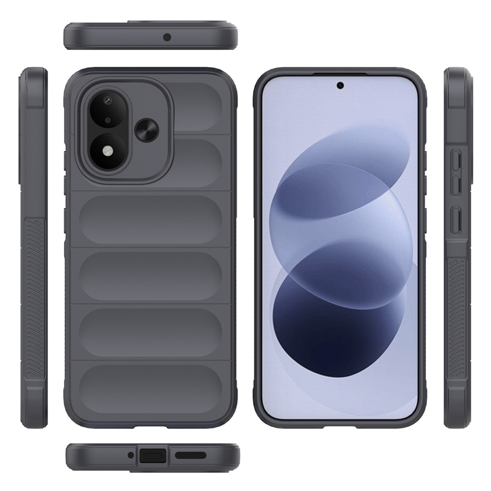 Rugg strapabíró gél tok a Xiaomi Redmi Note 17 4G/5G-hez – sötét szürke