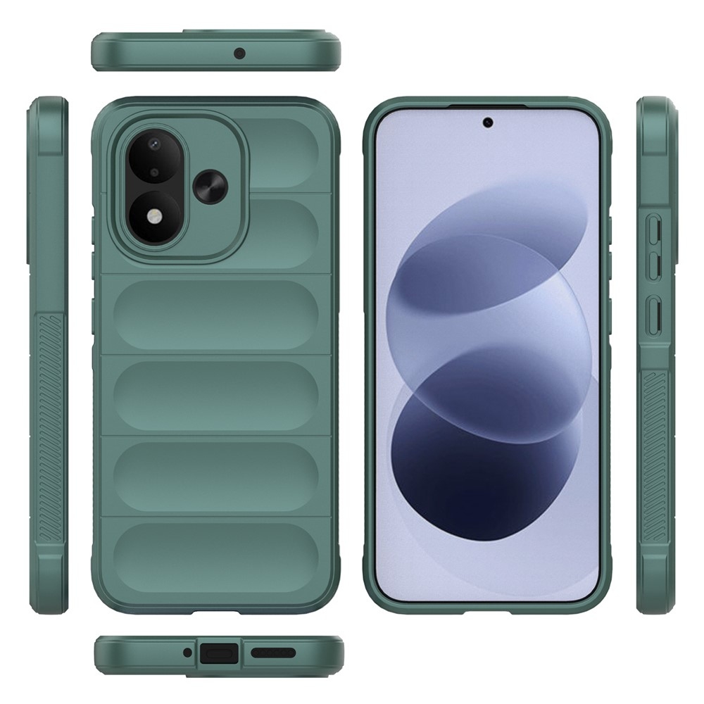 Rugg strapabíró gél tok a Xiaomi Redmi Note 17 4G/5G-hez – zöld