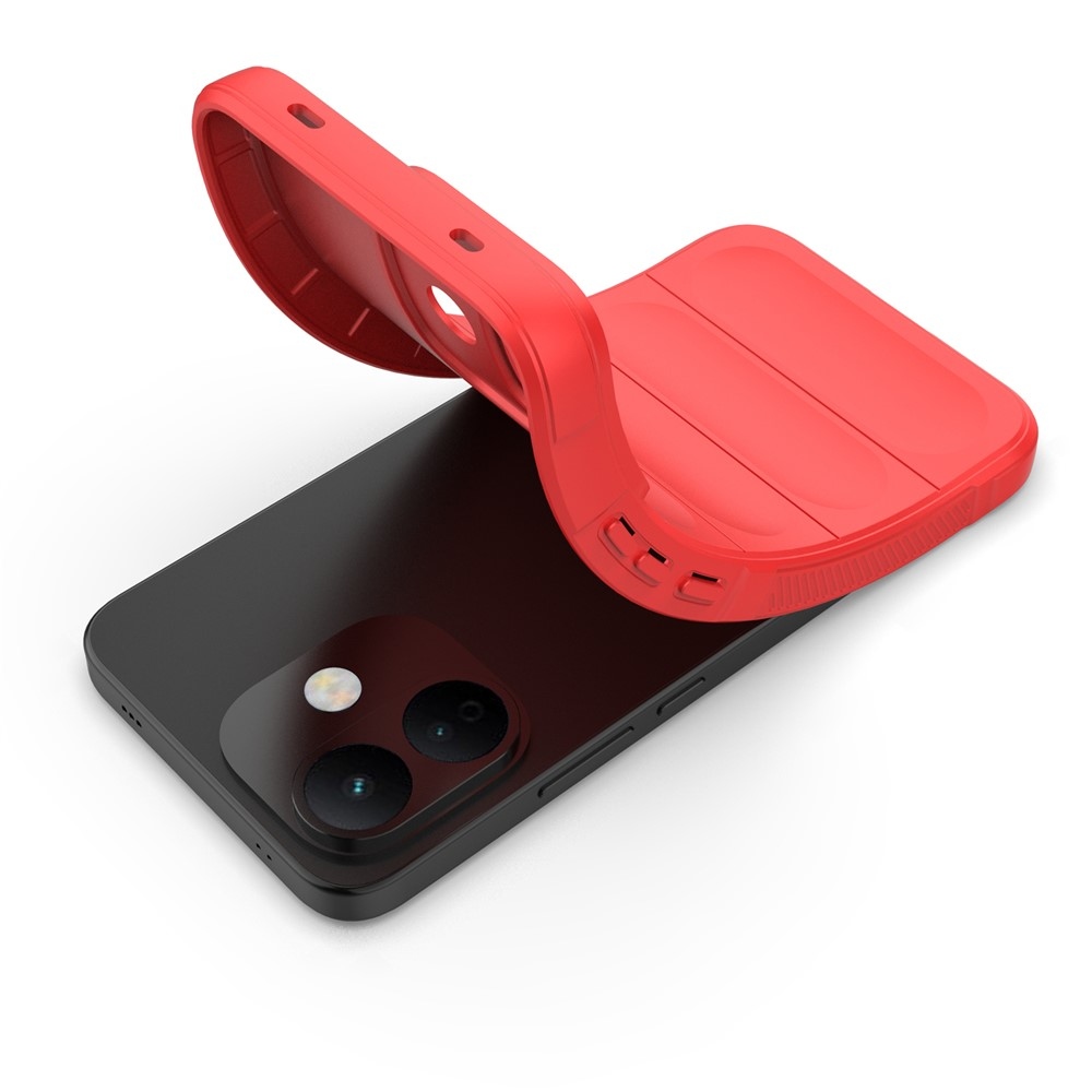 Rugg strapabíró gél tok a Xiaomi Redmi Note 17 Pro 5G-hez – piros