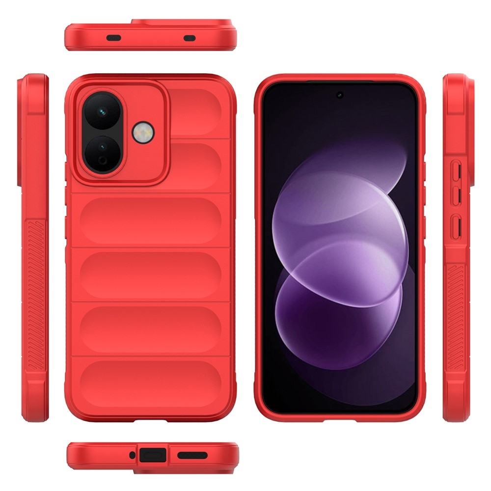 Rugg strapabíró gél tok a Xiaomi Redmi Note 17 Pro 5G-hez – piros