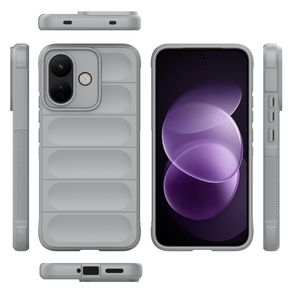Rugg strapabíró gél tok a Xiaomi Redmi Note 17 Pro 5G-hez – világosszürke