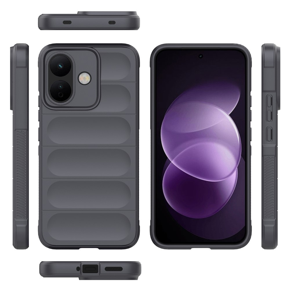 Rugg strapabíró gél tok a Xiaomi Redmi Note 17 Pro 5G-hez – sötét szürke