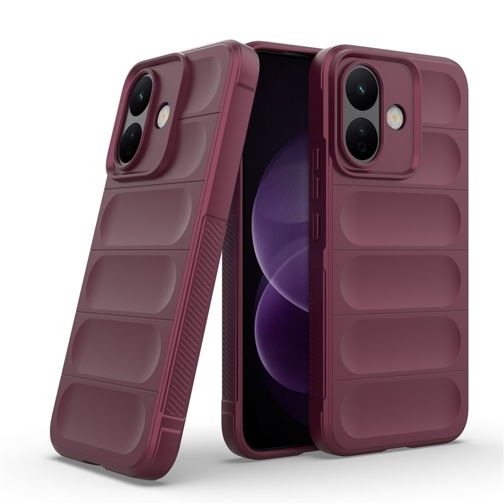 Rugg strapabíró gél tok a Xiaomi Redmi Note 17 Pro 5G-hez – bordó