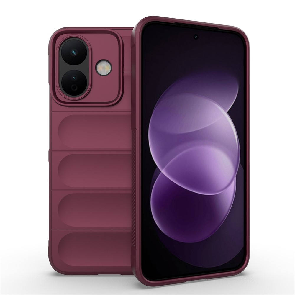 Rugg strapabíró gél tok a Xiaomi Redmi Note 17 Pro 5G-hez – bordó