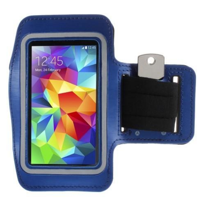 Futótáska mobiltelefonhoz 131 x 65 mm-es méretig - kék színű