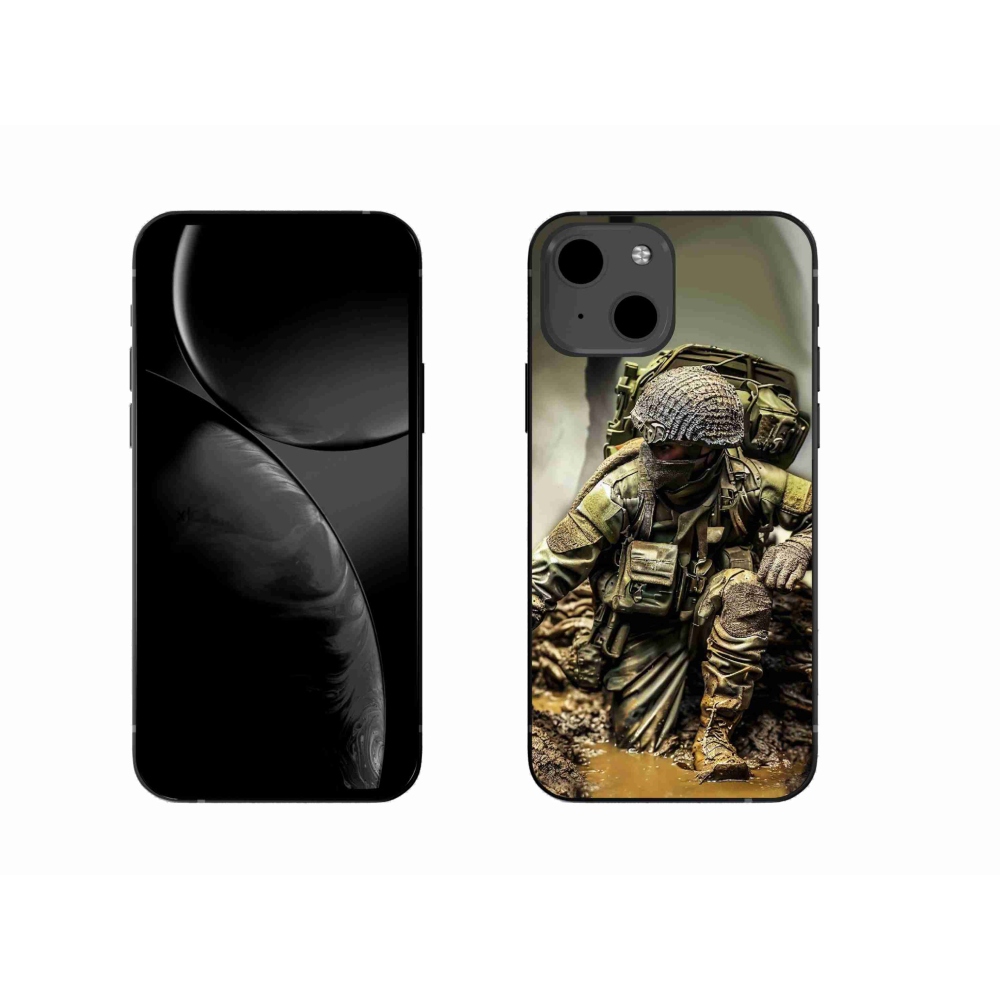 Zselés borítás mmCase iPhone 13 6.1 készülékhez - katona