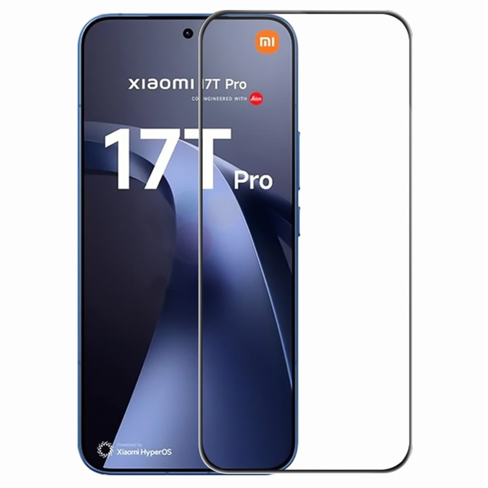 RURI teljes képernyő edzett üveg Xiaomi 17T Pro számára