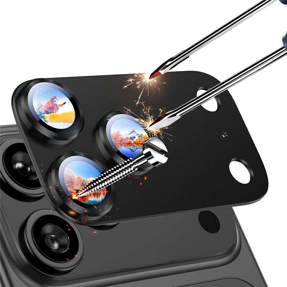 RURI üveg lencse iPhone 18 Pro Max okostelefonhoz – fekete