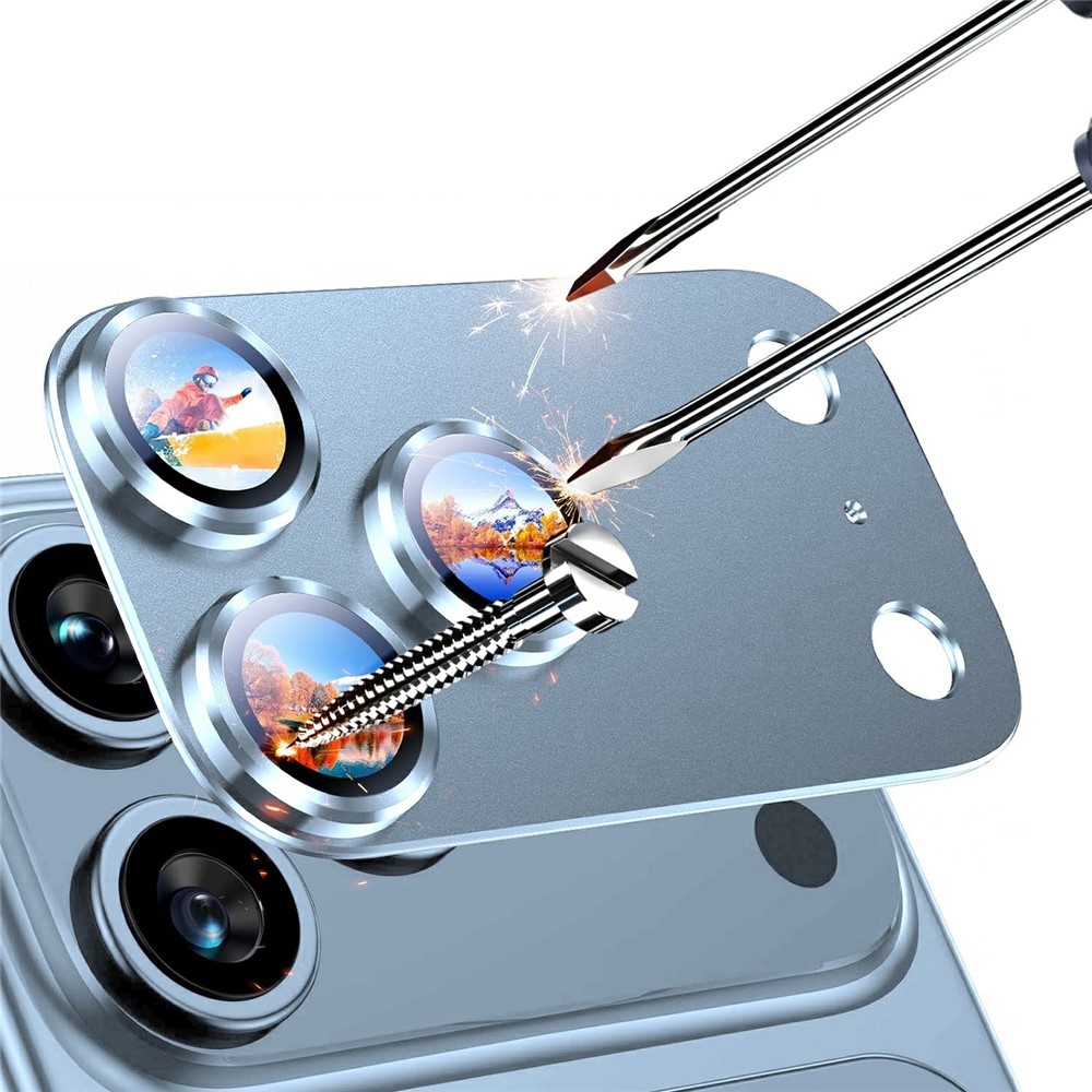 RURI üveg lencse iPhone 18 Pro Max okostelefonhoz – kék
