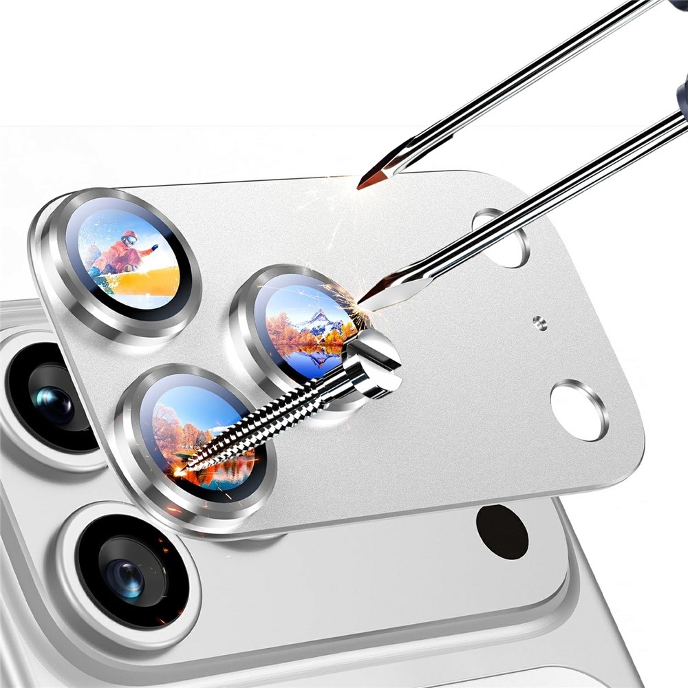 RURI üveg lencse iPhone 18 Pro Max okostelefonhoz – ezüst színű