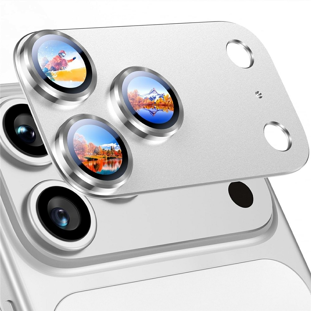 RURI üveg lencse iPhone 18 Pro Max okostelefonhoz – ezüst színű