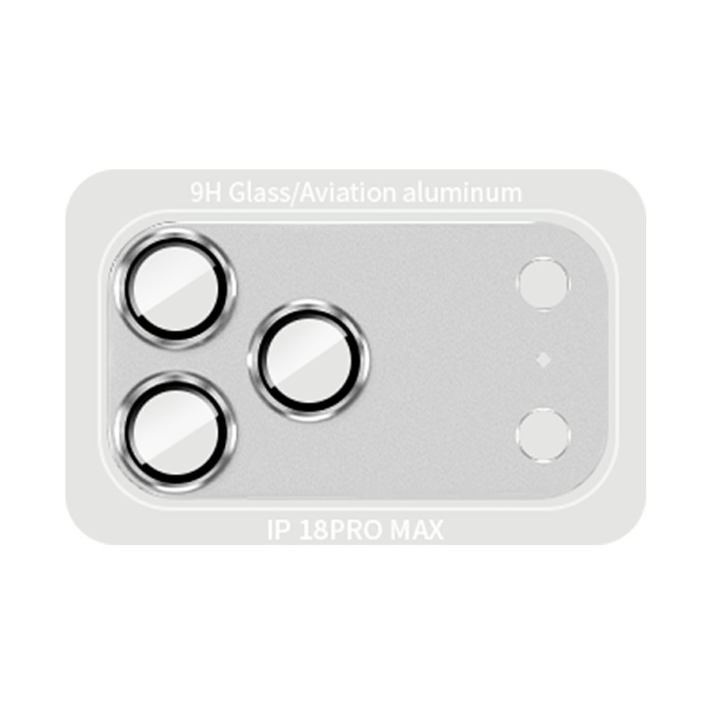 RURI üveg lencse iPhone 18 Pro Max okostelefonhoz – ezüst színű
