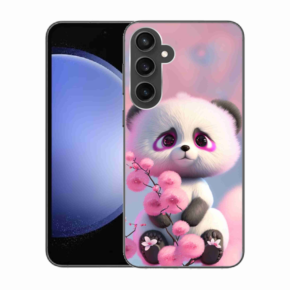 Gél borítás mmCase Samsung Galaxy S23 FE - aranyos panda 1
