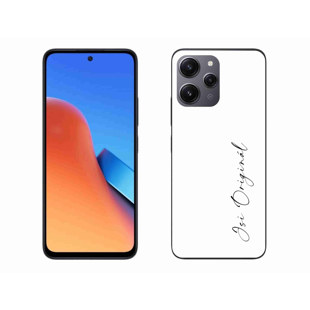 Gél borító mmCase a Xiaomi Redmi 12 - te vagy az eredeti fehér háttérrel