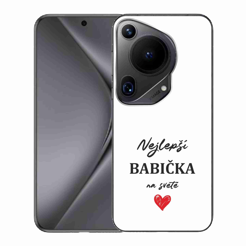 Gél borítás mmCase a Huawei Pura 70 Ultra - Best Grandma 1 fehér háttérrel