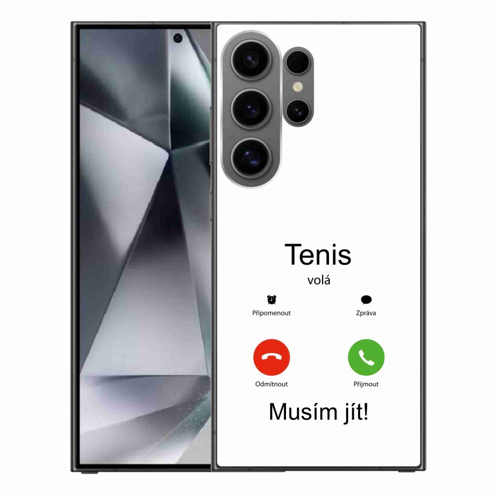 Gél borítás mmCase Samsung Galaxy S24 Ultra - tenisz hívások fehér háttérrel