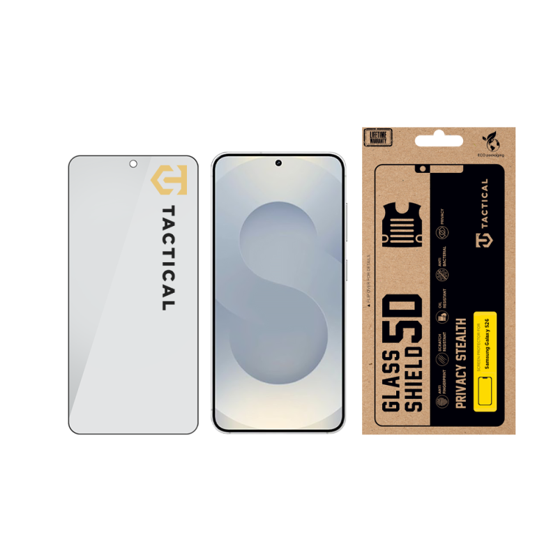 Taktikai üveg pajzs Privacy Stealth 5D üveg Samsung Galaxy S26 fekete
