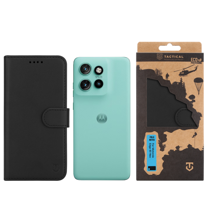 Taktikai terepi megjegyzések a Motorola Edge 60 Neo fekete készülékhez