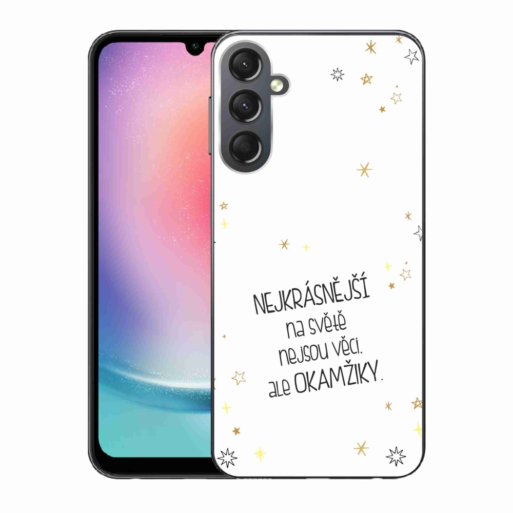 Gél borítás mmCase Samsung Galaxy A24 - idézem 4 fehér háttérrel