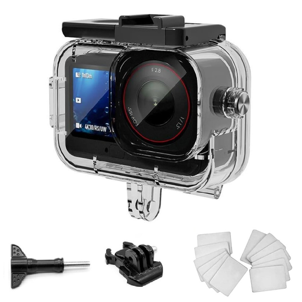 Vízálló tok DJI Osmo Action 6 kamerához dupla Cold Shoe rögzítéssel